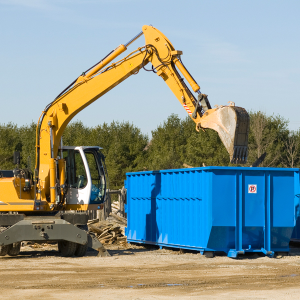 what happens if the residential dumpster is damaged or stolen during rental in Menlo WA